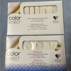 Color Street manicure & Pedicure polish strips set Swiss & Tell